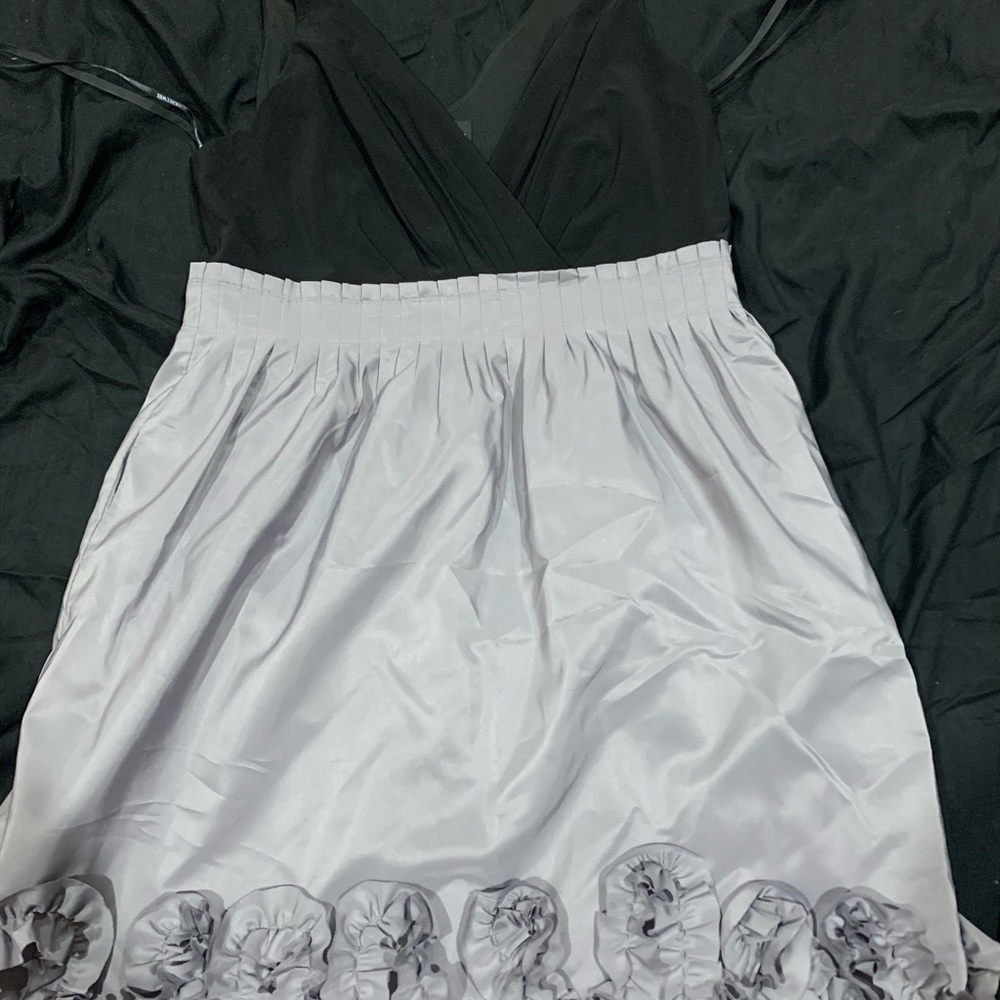 Black and Grey sleeveless dress